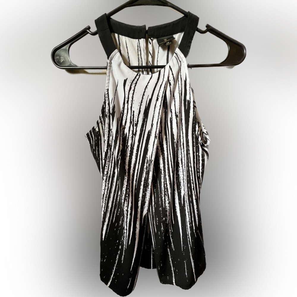 WORTHINGTON Black and White BLOUSE,  SIZE SP